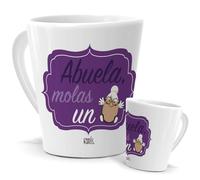 Taza Abuela | Abuela Molas Un Huevo | Regalo Original Persona Especial | Frases Divertidas Cumpleaños | Regalos Familia Navidad | Taza Para Café, Té e Infusión | 350 ML