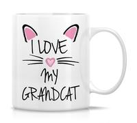 Taza Abuela, Amo A Mi Nieto Gato Colorido Taza De Café De Cerámica Elegancia Mug Coffee Para Espresso Té Leche