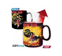 Taza abystyle one piece heat change luffy vs kaidou