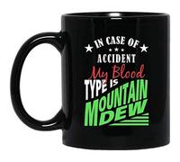 Taza Accidente Mi Tipo De Sangre Es Rocío De Las Montañas Minimalista Taza Cerámica Personalizada Tazas De Desayuno Para Espresso Amiga Decorar