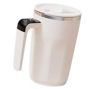 Taza agitadora con pantalla LED de temperatura, portátil, giratoria, para mezclar café, para oficina, cocina, uso eléctrico