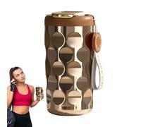 Taza aislada al vacío - Taza de café de acero inoxidable de 410 ml, vaso térmico de viaje | Taza de bebida caliente y fría de doble pared para camping, coche, hogar y fiesta para beber sin derrames