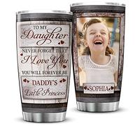 Taza Aislante Acero Inoxidable Taza Termica De Viaje Reutilizable Tazas De Viaje Isotérmica Para Amigo Colegas Mamá 590 Ml A Mi Hija