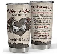 Taza Aislante Con Pajita Y Tapa Tazas De Viaje Isotérmica Isotérmica Taza Termica De Viaje Para Amigo Colegas Mamá 590 Ml Vaso Personalizado Tú Y Yo, Tenemos Esto Con Dibujo Grabado