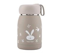 Taza termo al vacío, acero inoxidable, portátil, liviana, con diseño de conejo, taza de vacío, taza termo, botella de agua para viajes en casa, oficina, escuela, picnic(marrón)