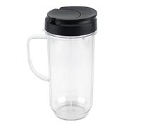 Taza Alta De 22 Oz Con Tapa Abatible, Pieza De Repuesto, Compatible Con MagicBullet, Licuadoras MB1001 De 250W, A Prueba De Fugas, Gran Capacidad