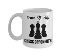 Taza Amantes Del Ajedrez - Lágrimas De Mis Oponentes Tazas Personalizada Coffee Mug Cerámica Para Cocina Hogar Regalo 330Ml