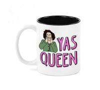 Taza Amor Cruzado Yasss Queens - Inspirado En Broad City Mug Premium Tazas Funny Coffee Mug For Cocina Oficina Regalo 330Ml