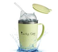 Taza Antiderrame Para Adultos | 350 ml Vaso Auxiliar Para Ancianos,Vaso Anti-Atragantamiento Para Cuidado De Personas Mayores - Ancianos, Pacientes, Cuidadores, Mujeres Postparto, Niños Y Más