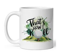 Taza Así Es Como Me Va El Golf Humor Carrito Golfista Chiste Tazas De Café Únicas Mug Funny Tazas For Desayuno Hogar Regalo 330Ml