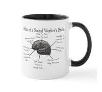 Taza Atlas Del Cerebro De Un Trabajador Social Taza De Cerámica Exquisita Tazas De Café Premium Tazas Para Cocina Regalo Desayuno 330Ml
