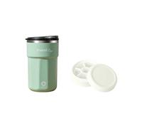 Taza Auto-Mezcladora + Bandeja de Hielo de 12 Oz, Taza de Mezcla de Café Magnética Recargable por USB-C para Café Helado, Té y Proteínas C