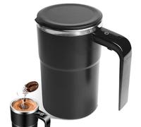 Taza autoagitable 380 ml, taza autoagitable con indicador de temperatura, taza de café automática automática automática de mezcla automática taza magnética para café, té, proteína leche