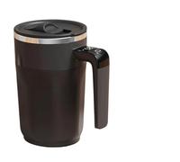 Taza automática que se revuelve sola, taza eléctrica con control de temperatura, taza de café inteligente de acero inoxidable con retención de calor de 12 horas D