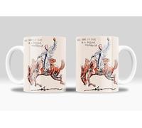 Taza Bad Bunny "Nadie sabe lo que pasara mañana" - Regalo para fans del cantante Bad Bunny | Cerámica 350ml (Bad Banny - Caballo Dbole)