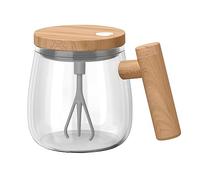 Taza Batidora, Auto Magnetic Mug Eléctrica Taza de Café Autoagitadora Taza de Café Mezcladora de Vidrio de Borosilicato Alto Adecuada Para Taza Batidora De Colacao/Café/leche/Proteína En Polvo
