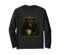 Taza Bear Grumpy Coffee Morning Humor Wildlife Cansed Manga Larga