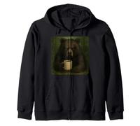 Taza Bear Grumpy Coffee Morning Humor Wildlife Cansed Sudadera con Capucha
