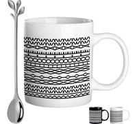 Taza "Bésame el Culo", Taza de Café con Mensaje Críptico, Divertidas Tazas Minimalistas para Adultos | Taza de Café de 325 ml y 450 ml | Regalo Sarcástico para Hombres, Mujeres, Él o Ella (#B-11OZ)