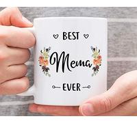 Taza Best Mema Ever, taza de Mema, regalo de Mema para la historia, regalo de cumpleaños para Mema, taza de café Mema, regalo para mema, regalo para el día de la madre