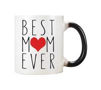 Taza Best Mom Ever - Tazas de café para el día de la madre para mamá, taza que cambia de color para el día de la madre, cumpleaños, Acción de Gracias para la mejor mamá del mundo