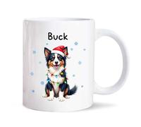 Taza Border Collie Blancos Tazas De Café Personalizada Mug Premium Coffee Mug Regalo Para Cocina Hogar 330Ml