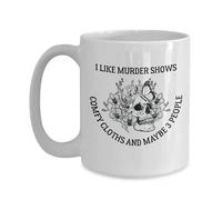 Taza Café Asesinato Muestra Ropa Cómoda Crimen Real Introvertido Elegancia Taza De Cerámica Resistente Mug Para Oficina Té Espresso
