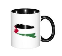 Taza Café Bandera De Palestina Divertido Regalo Para Jubilación Tazas Desayuno De Cerámica Regalo Para Enamorados Tazas Graciosas 11Oz