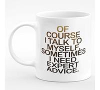 Taza Café Conseils D'Expert Bien Sûr, Je Me Parle À Moi-Même Diseño Taza Desayuno Personalizada Tazas De Desayuno Para Recuerdos Leche Espresso