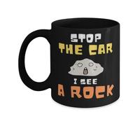Taza Café Detén El Auto, Una Roca, Geología, Búsqueda De Meteoritos. Elegancia Taza Desayuno Divertido Tazas De Desayuno Para Leche Recuerdos Espresso