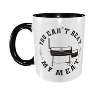 Taza Café Divertida Barbacoa De Flujo Inverso No Puedes Vencer A Mi Carne Divertido Regalo Para Familia Tazas Graciosas De Cerámica Regalo Original Tazas Desayuno 11Oz