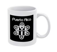 Taza Café Drapeau De Porto Rico Resistente Taza Vintage Mug Para Decorar Leche Recuerdos