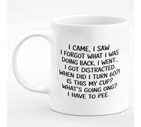 Taza Café Drôle Distrait Je Suis Venu J'Ai Vu Resistente Taza Colorido Mug Para Espresso Oficina Amiga