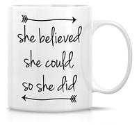 Taza café Ella creyó que podía así que lo hizo. Tazas café 330ml