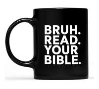 Taza Café Esus Humour Lisez Le Mème Gear Bruh Lisez Votre Dieu Colorido Taza Cerámica Personalizada Mug Para Decorar Espresso Oficina