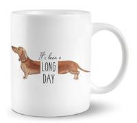 Taza Café Ha Sido Un Día Largo Perros Salchicha Perro Salchicha Resistente Taza De Cerámica Personalizada Mug Coffee Para Leche Oficina Decorar