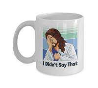 Taza Café Jesús Cara De Palma Yo No Dije Eso Personalizada Taza De Cerámica Vintage Taza De Porcelana Para Leche Amiga Té