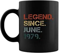 Taza Café Leyenda Desde Junio De 1979 40 Años Divertido Taza De Café Minimalista Mug Coffee Para Té Leche Oficina