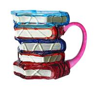 Taza Café Libro,Colección de Tazas de Café de Vidrio Apiladas como Libros | Taza Aislada Bebidas Calientes Fríos Regalos Lectores Escritores Bibliófilos Amante Literatura Familia Amigos