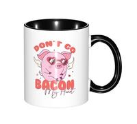 Taza Café No Te Vayas, Cerdo Lindo De Cerámica Regalo Para Enamorados Tazas Desayuno Divertido Regalo Personalizado Tazas Graciosas 11Oz