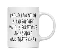 Taza Café Orgulloso Padre De Un Chesapeake Bay Retriever Que A Veces... Vintage Taza Desayuno Resistente Tazas De Desayuno Para Leche Oficina Familiare