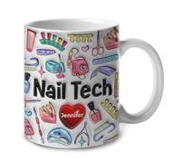 Taza Café Prothésiste Ongulaire 2D Prothésiste Ongulaire Personnalisée Con Asa Taza Te Colorido Tazas De Desayuno Para Decorar Espresso Té