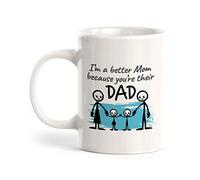 Taza Café Soy Una Mejor Mamá Porque Tú Eres Su Papá De Plástico Resistente Taza Te Vintage Tazas De Desayuno Para Espresso Amiga Recuerdos