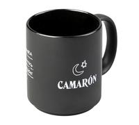 Taza Camaron - Taza desayuno negra - Taza cerámica 350ml - Taza te - Taza café - Regalos originales, Tazas de café