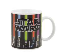 Taza Cambiante de Calor con Lightsaber de Star Wars - Producto oficial Disney, añade bebida caliente para revelar lightsabers, regalo para fans, 295ml