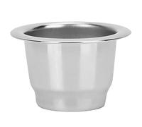 Taza Cápsula de Café Recargable Reutilizable de Acero Inoxidable para Ecológica Duradera Plata 3,7 x 2,5 cm 7g