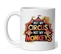 Taza Ce N'Est Pas Mon Cirque, Ce Ne Sont Pas Mes Singes. Colorido Taza Desayuno Divertido Tazas De Desayuno Para Oficina Decorar Espresso