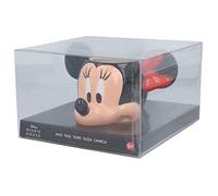 Stor Taza de cerámica con forma en 3D de 360 ml cabeza de Minnie Mouse en caja regalo