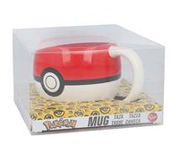 TAZA CERAMICA 3D 490 ML EN CAJA REGALO POKEMON POKEBALL
