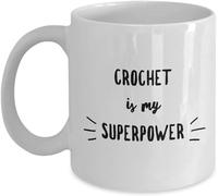 Taza Cerámica Crochet El Crochet Es Mi Personalizada Taza Café Divertido Mug Para Amiga Oficina Leche